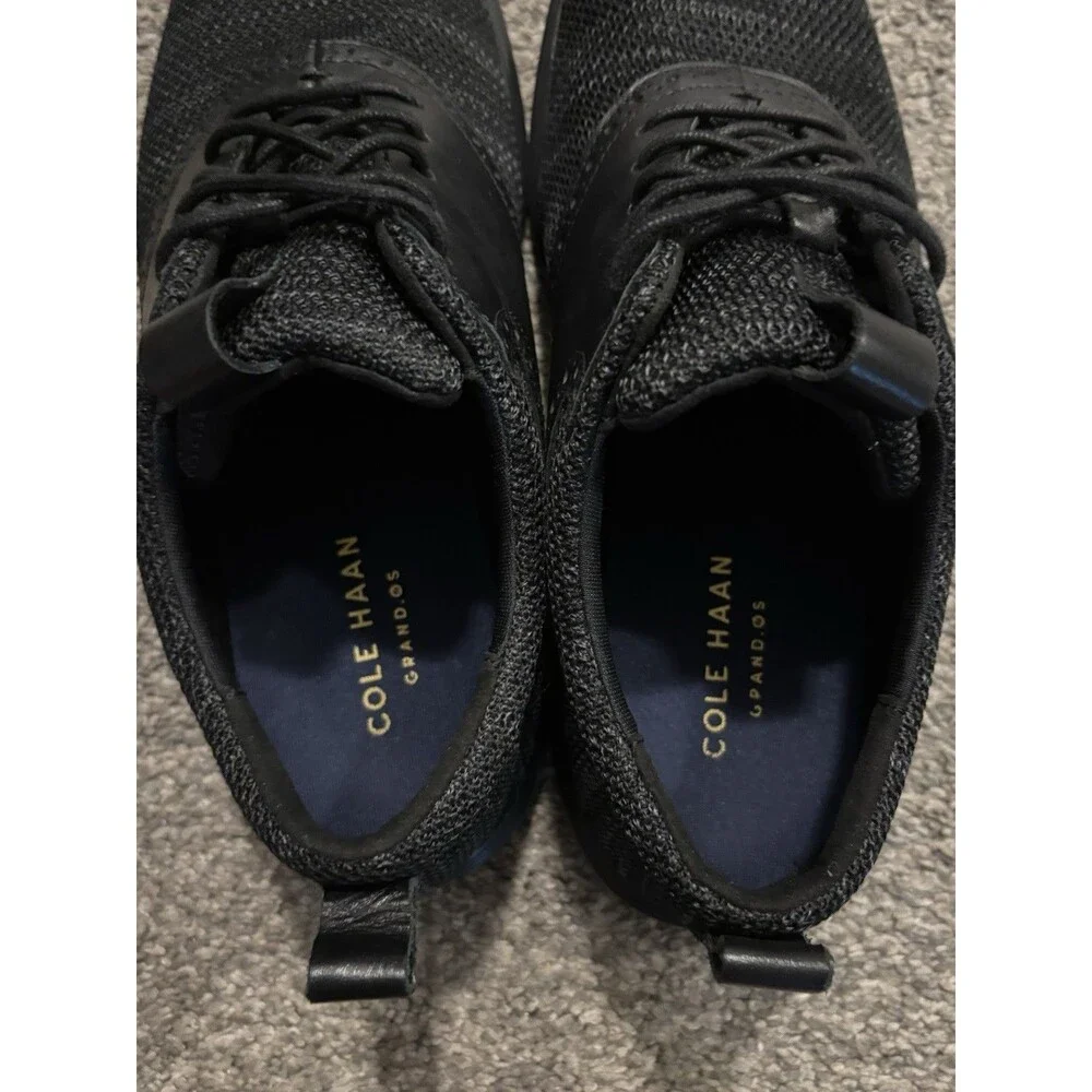Cole Haan Grand Tour‎ Knit Oxford Mens 10M Black Casual Dress Sneakers